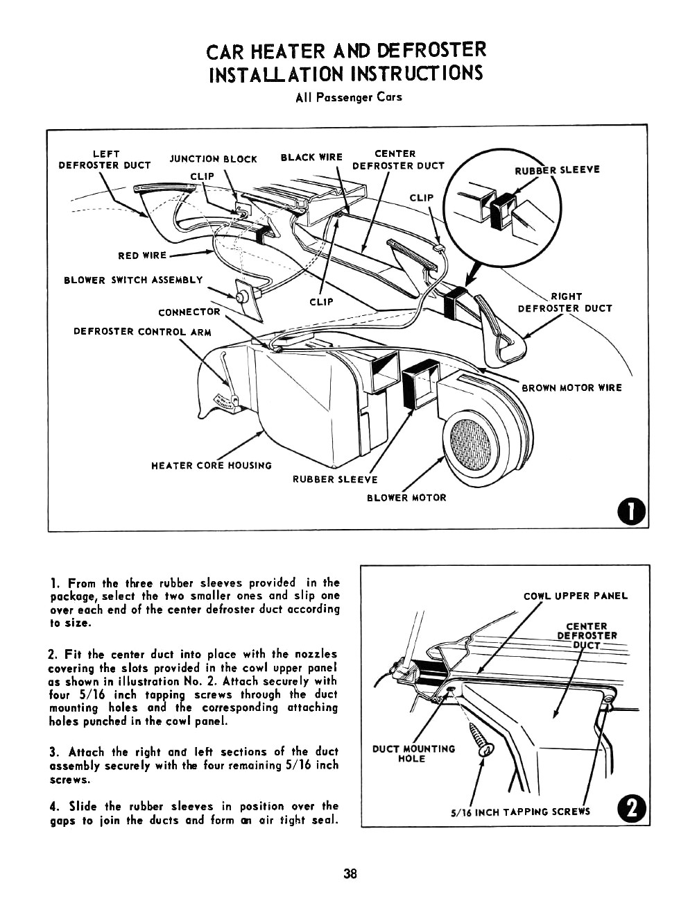 1955 Chevrolet Accessories Manual